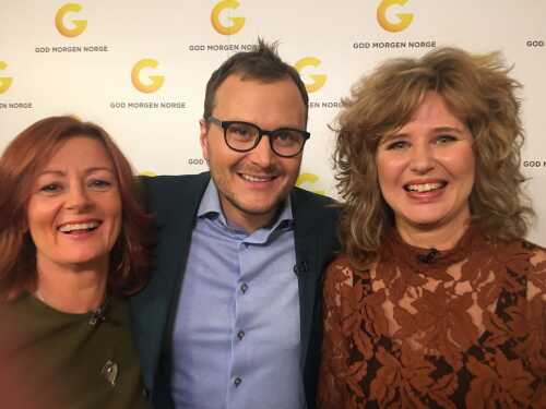 Gitte og fyrinnen på GODMORGEN Norge TV2 feb2017